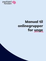 Manual til onlinegrupper for unge