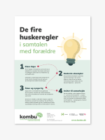 De fire huskeregler i samtalen med forældre