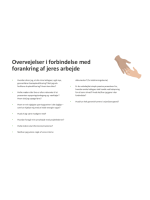 Overvejelser i forbindelse med forankring af jeres arbejde